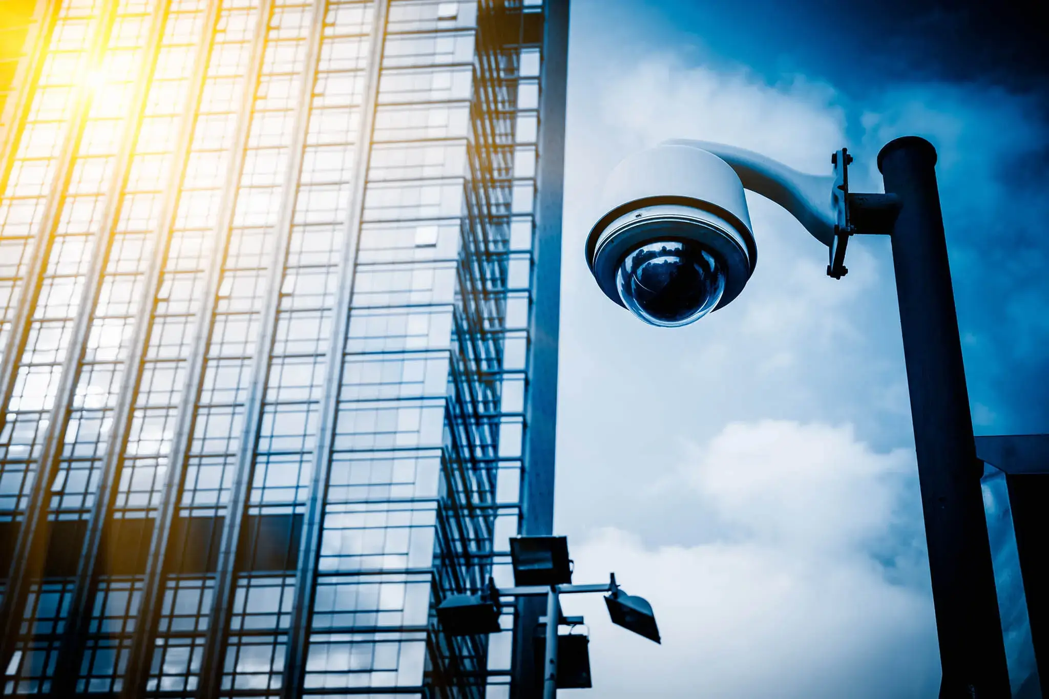 CCTV installation in Alberta for commercial building.